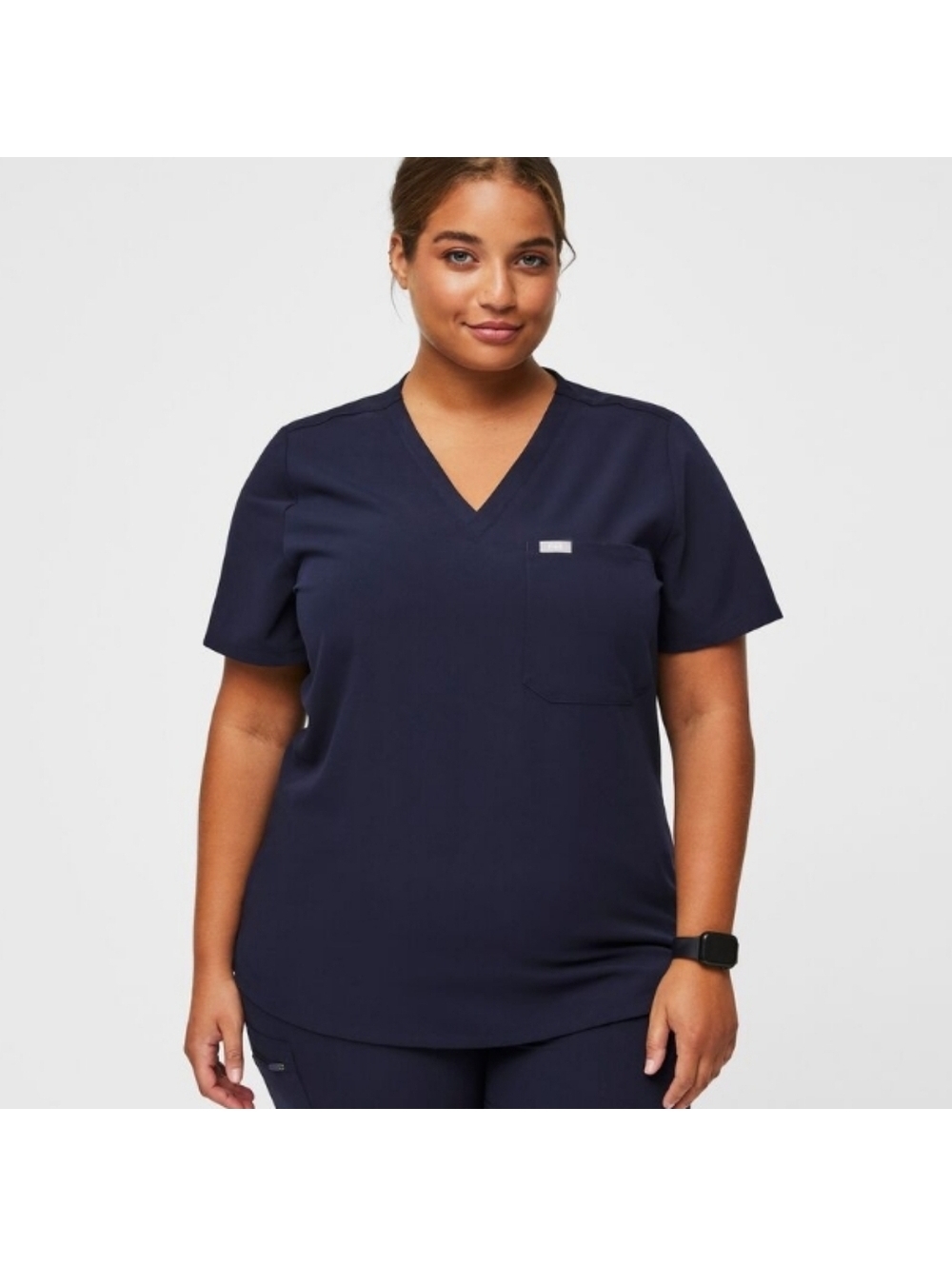 FIGS Catarina One-Pocket Scrub Top Navy Women’s XL